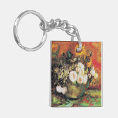 ファンゴッホ – ひまわり、バラ、その他のボウル キーホルダー (正面左)