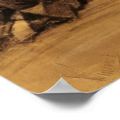 ファンゴッホ – ゆりかごにひざまずく少女 ポスター (角)