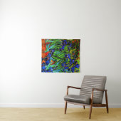 ファンゴッホ – アイリス、美しいインディゴブルー素晴らしアート タペストリー (インサイチュ(横))