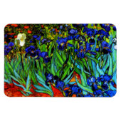 ファンゴッホ – アイリス、美しいインディゴブルー素晴らしアート マグネット (横)