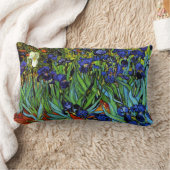 ファンゴッホ – アイリス，美絵を描しい ランバークッション (ブランケット)