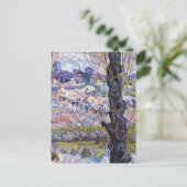 ファンゴッホ – アルルのビュー、オーチャードの開花 ポストカード (スタンド正面)