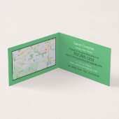 ファンゴッホ、アンティークディーラー、ピンクのバラの花瓶 名刺 (内部)