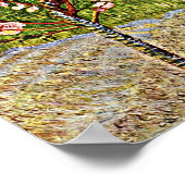 ファンゴッホ – アーモンドの木の花 ポスター (角)