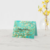 ファンゴッホ「アーモンドフラムス」クラシック誕生日 カード (黄色い花)