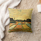 ファンゴッホ – オランダの花壇 クッション (ブランケット)