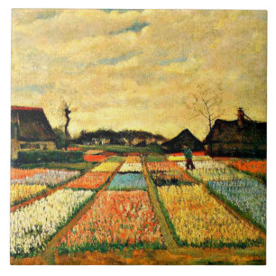 ファンゴッホ – オランダの花壇 タイル