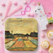 ファンゴッホ – オランダの花壇 ペーパープレート (パーティー)