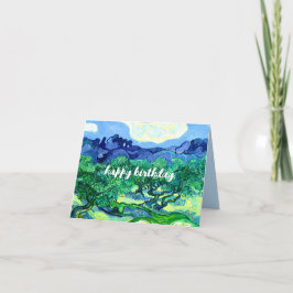 ファンゴッホ「オリーブ・レスクラシックス」絵画誕生日 カード