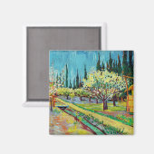 ファンゴッホ – オーチャードバイ縁どシプレス マグネット (正面/裏面)