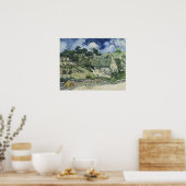 ファンゴッホ – カドヴィルの茅葺きコテージ ポスター (キッチン)