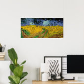 ファンゴッホ – カラス付き小麦畑(1890) ポスター (ホームオフィス)