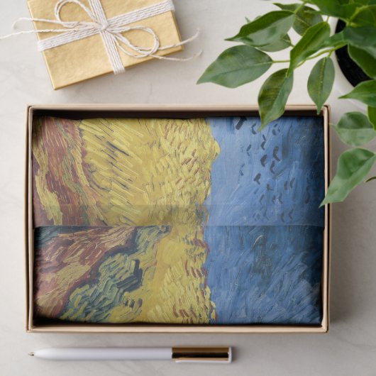 ファンゴッホ – カラス・デコページとホイートフィールド 薄葉紙 (ギフト)