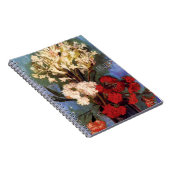 ファンゴッホ – カーネーションやその他の花が飾られた花瓶 ノートブック (右側)