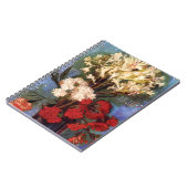 ファンゴッホ – カーネーションやその他の花が飾られた花瓶 ノートブック (左側)