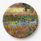 ファンゴッホ – ガーデンアットアルズ（別名フラワーガーデン） ペーパープレート (正面)