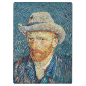 ファンゴッホ – グレーハットを使用した自己感じ画像 クリップボード (裏面)