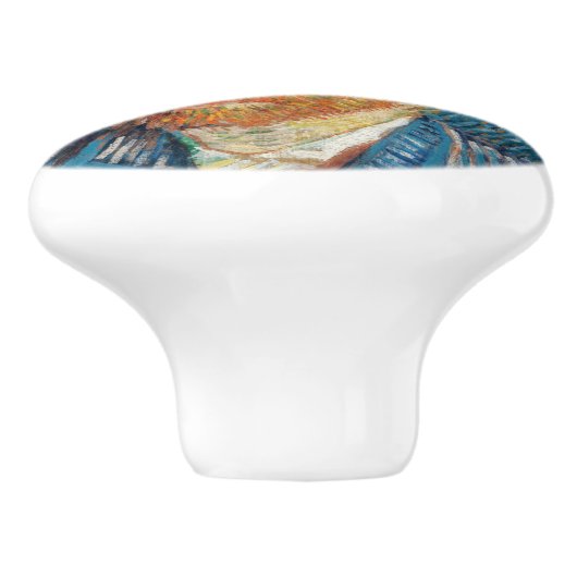 ファンゴッホ – グレーハットを使用した自己感じ画像 セラミックノブ (側面)