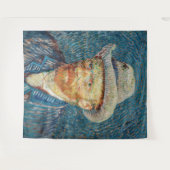 ファンゴッホ – グレーハットを使用した自己感じ画像 タペストリー (正面(横))