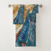 ファンゴッホ – グレーハットを使用した自己感じ画像 バスタオルセット (インサイチュ)