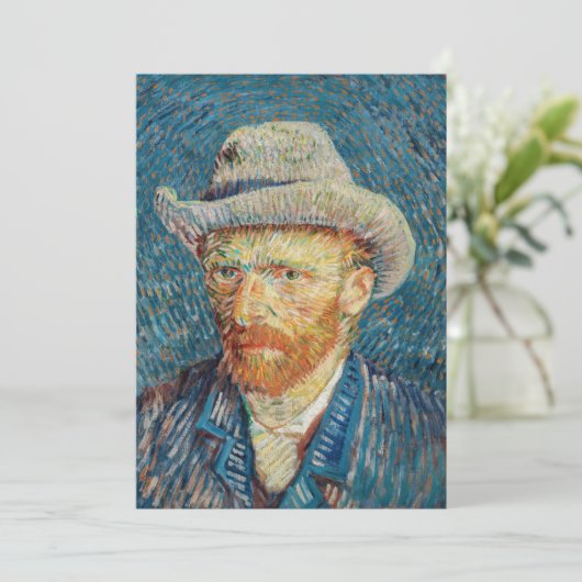 ファンゴッホ – グレーハットを使用した自己感じ画像 招待状 (スタンド正面)