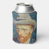 ファンゴッホ – グレーハットを使用した自己感じ画像 缶クーラー (缶裏面)