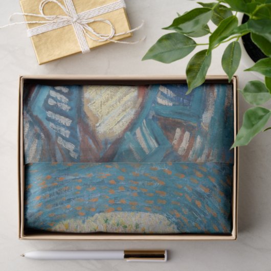 ファンゴッホ – グレーハットを使用した自己感じ画像 薄葉紙 (ギフト)