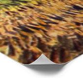 ファンゴッホ:ケシとヒバリの小麦畑 ポスター (角)