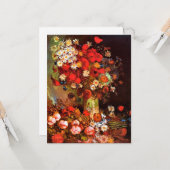 ファンゴッホ – ケシと花瓶,コーンフラワー,牡丹 カード (正面/裏面インサイチュ)