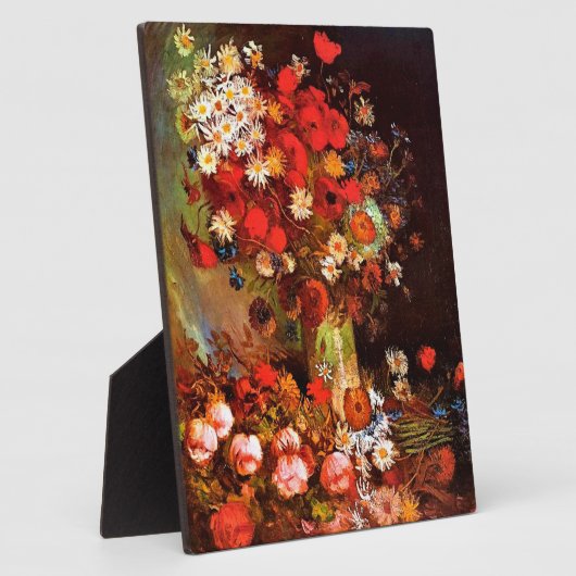 ファンゴッホ – ケシと花瓶，コーンフラワー，牡丹 フォトプラーク (側面)