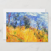 ファンゴッホ – ケシ畑の端 カード (正面)