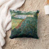 ファンゴッホ – ケシ畑 クッション (ブランケット)