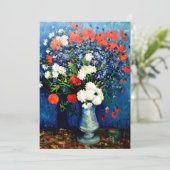 ファンゴッホ – コーンフラワーとケシのある花瓶 カード (スタンド正面)