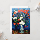 ファンゴッホ – コーンフラワーとケシのある花瓶 カード (正面/裏面インサイチュ)