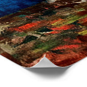 ファンゴッホ – コーンフラワーとケシのある花瓶 ポスター (角)