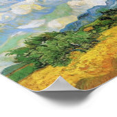 ファンゴッホ – サイプレス付き小麦畑 ポスター (角)
