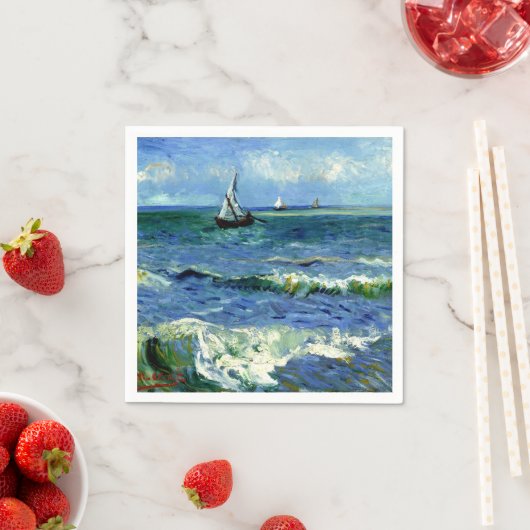 ファンゴッホ – シースケープ スタンダードカクテルナプキン (インサイチュ)