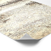 ファンゴッホ – シーブとアール付き小麦畑 ポスター (角)