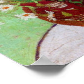 ファンゴッホ – スティルライフレッドポピーとデイジー ポスター (角)