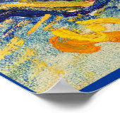 ファンゴッホ – セルフポートレート, 1889 (ブラシとイーゼル) ポスター (角)