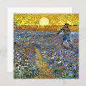 ファンゴッホ – ソワー、有名絵画なカード (正面/裏面)