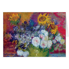 ファンゴッホ-バラとヒマワリの静物詩