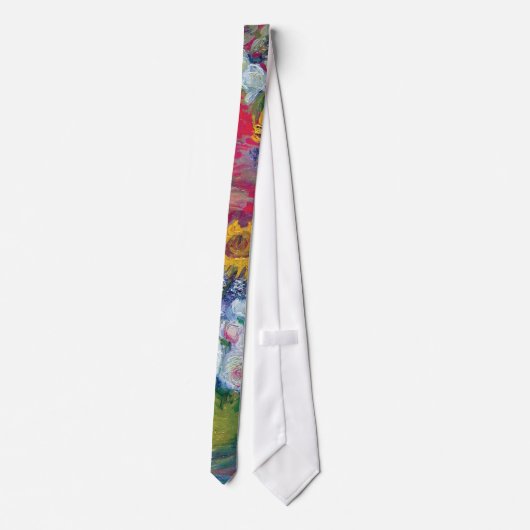 ファンゴッホ-バラとヒマワリの静物詩 ネクタイ (裏面)