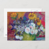 ファンゴッホ-バラとヒマワリの静物詩 ポストカード (正面/裏面)