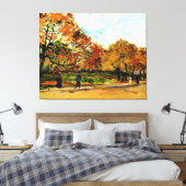 ファンゴッホ – パリの公園の景色、有名なアートワーク キャンバスプリント (インサイチュ (寝室))