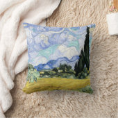 ファンゴッホ – ヒノキ付きホイートフィールド クッション (ブランケット)