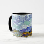 ファンゴッホ – ヒノキ付きホイートフィールド マグカップ (正面左)