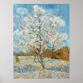 ファンゴッホ、ピンクの桃の木、1888 ポスター