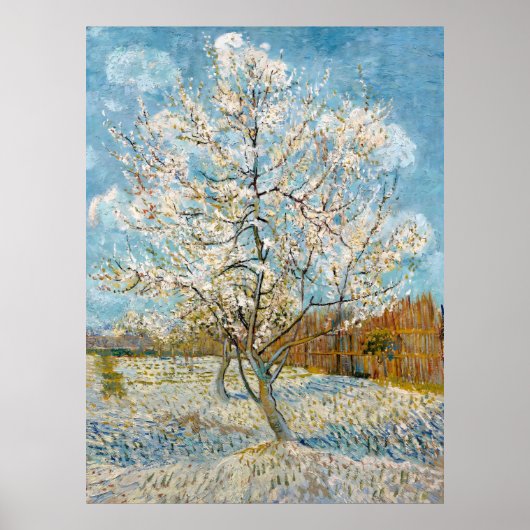 ファンゴッホ、ピンクの桃の木、1888 ポスター (正面)