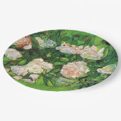 ファンゴッホ – ピンクローズ ペーパープレート (アングル)